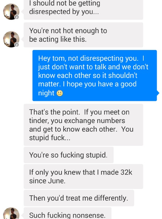 Illustration for article titled Finance Douche Throws Pee-Pants Tantrum After Being Rejected on Tinder